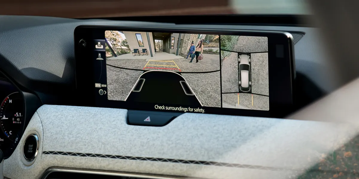 2027 Mazda CX-90 360° View Monitor on the center display | Wheeler Mazda in Yuba City CA
